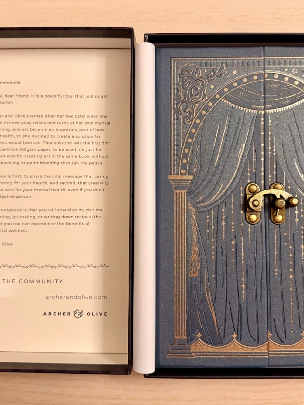 Archer and Olive - Spectacular - A5 notebook Curtain Call